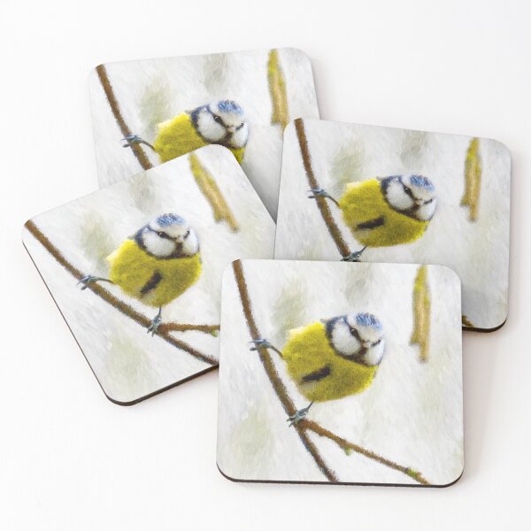 Item preview, Blue Tit Painting cropped designed and sold by Weston  Westmoreland.