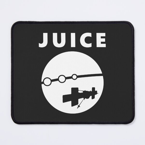 Item preview, JUICE mission logo flyby (white) designed and sold by SolidEarthArt.