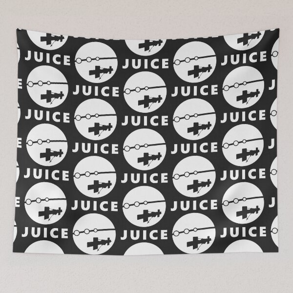 Item preview, JUICE mission logo flyby (white) designed and sold by SolidEarthArt.
