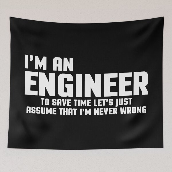 Item preview, I'm An Engineer Funny Quote designed and sold by quarantine81.