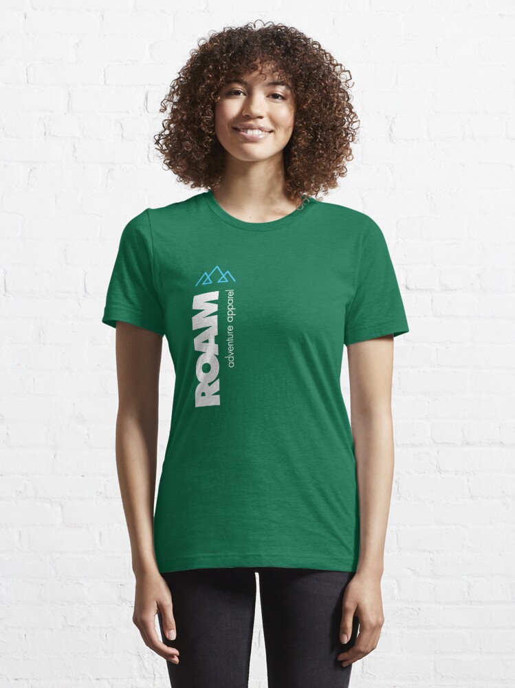 Alternate view of ROAM Apparel Vert Mountain Logo Essential T-Shirt