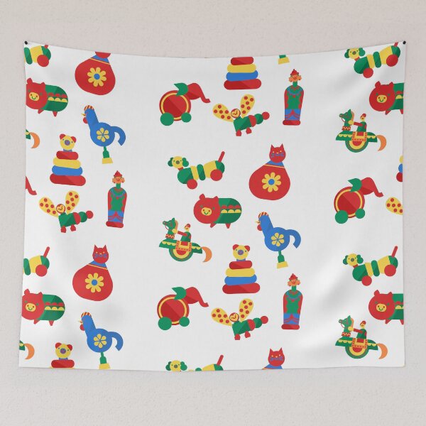 Item preview, Wooden Indian toys. Stickers. designed and sold by Rowbic.