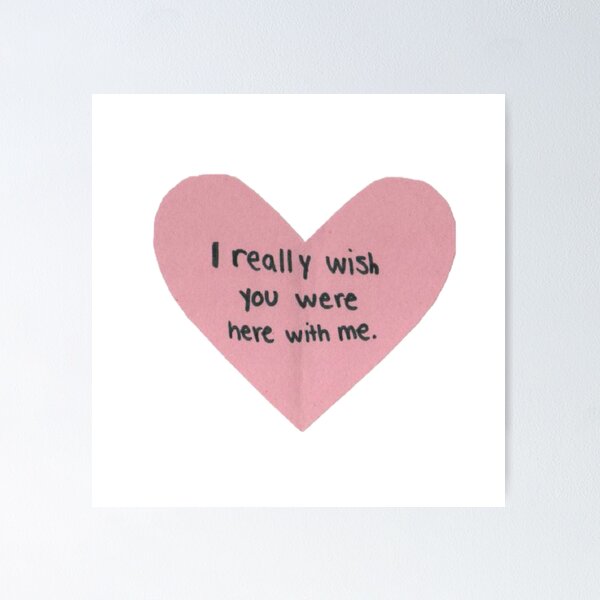 Item preview, I really wish you were here. Valentines Day card designed and sold by DuaaSiddiqui.