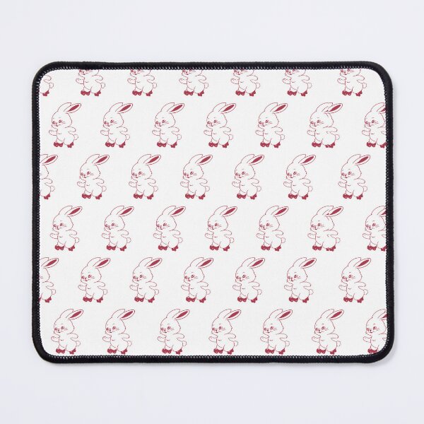 Item preview, new jeans red bunny repeating pattern design designed and sold by rosalynlu.