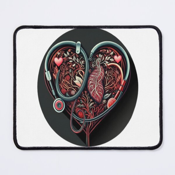 Item preview, Girls Women Nurses Valentine Hearts Stethoscope designed and sold by laurateamart.