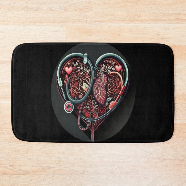 Item preview, Girls Women Nurses Valentine Hearts Stethoscope designed and sold by laurateamart.