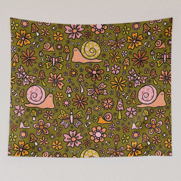 Item preview, Spring Snail Print designed and sold by doodlebymeg.