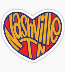Nashville Tennessee Heart Sticker