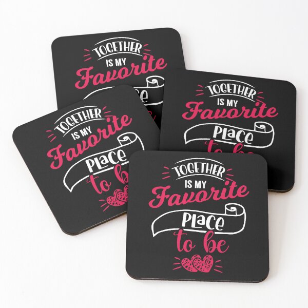 Item preview, Together Is My Favorite Place To Be - Cute Valentine's Day Design for Couples by FanityPrints designed and sold by FanityPrints.