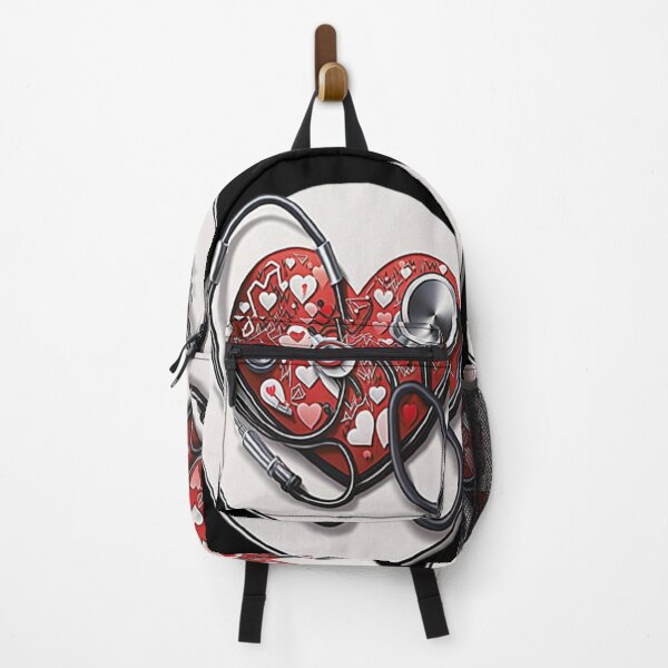 Item preview, Girls Women Nurses Valentine Hearts Stethoscope designed and sold by laurateamart.