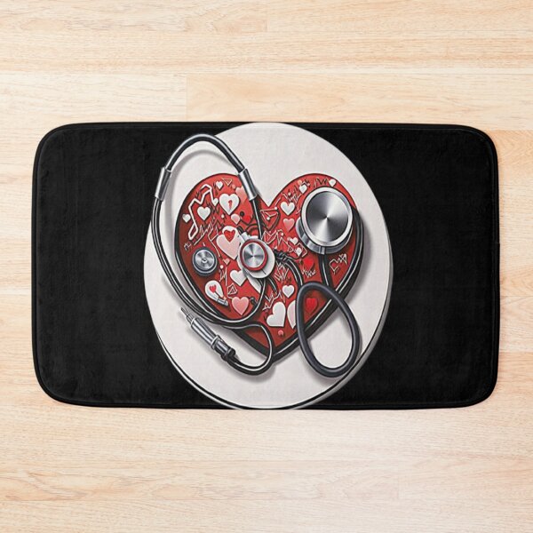 Item preview, Girls Women Nurses Valentine Hearts Stethoscope designed and sold by laurateamart.