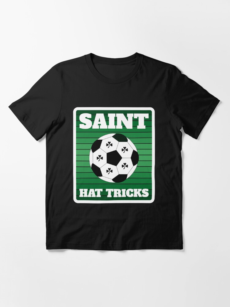 St. Patricks Day Shamrock Soccer Football Jersey Ball Print Crop Top Hoodie