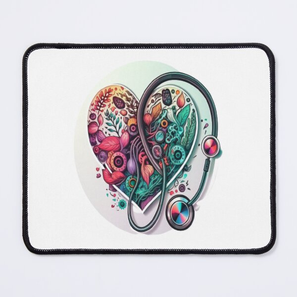 Item preview, Girls Women Nurses Valentine Hearts Stethoscope designed and sold by laurateamart.
