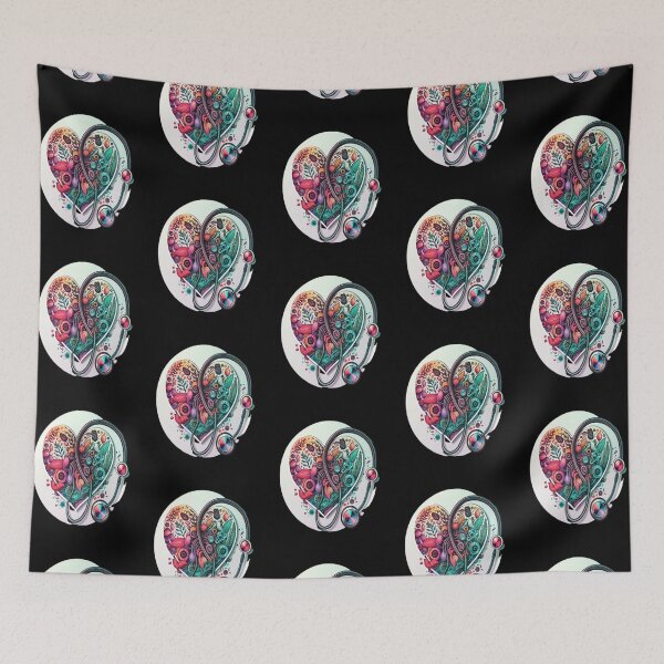 Item preview, Girls Women Nurses Valentine Hearts Stethoscope designed and sold by laurateamart.