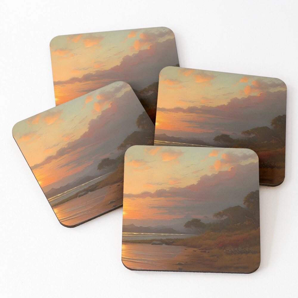 Item preview, Coasters (Set of 4) designed and sold by MagicofAI.