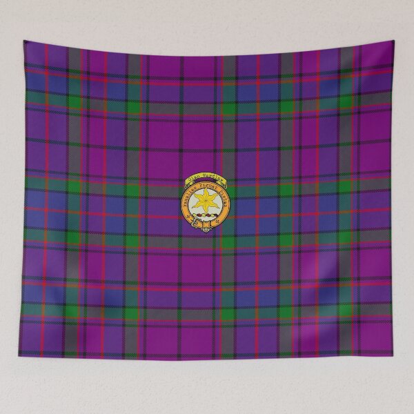 Artikelvorschau, Wardlaw Schottischer Tartan und Wappen entworfen und verkauft von BagTown Clans.