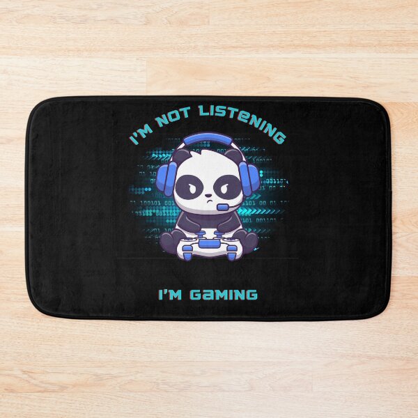 Item preview, I'm not listening, I'm Gaming - gaming Panda - Game Time Art designed and sold by Mechanical-Artt.