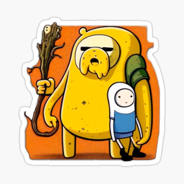 Pegatina Finn y Jake – Hora de Aventuras – adhesivosNatos