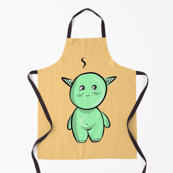 Item preview, Adorable Happy Green Baby Monster designed and sold by InspiredForever.
