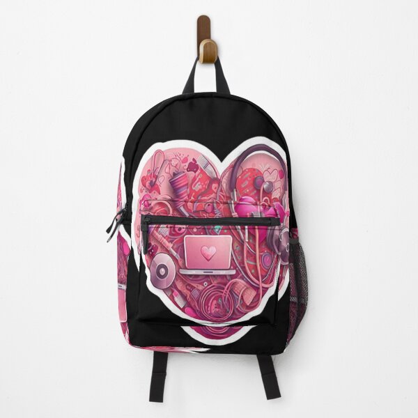 Item preview, Girls Women Nurses Valentine Hearts Stethoscope designed and sold by laurateamart.