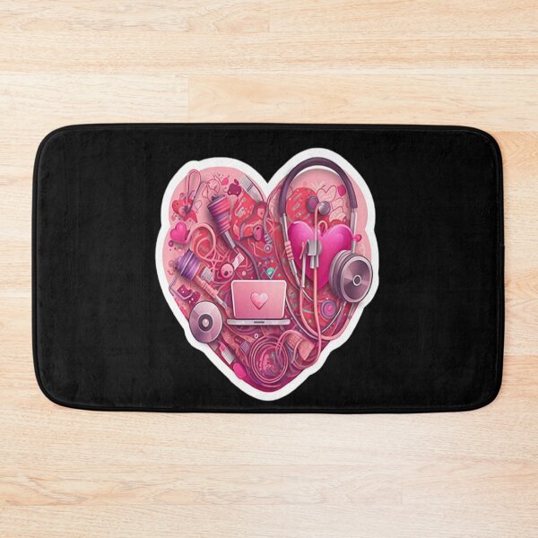 Item preview, Girls Women Nurses Valentine Hearts Stethoscope designed and sold by laurateamart.