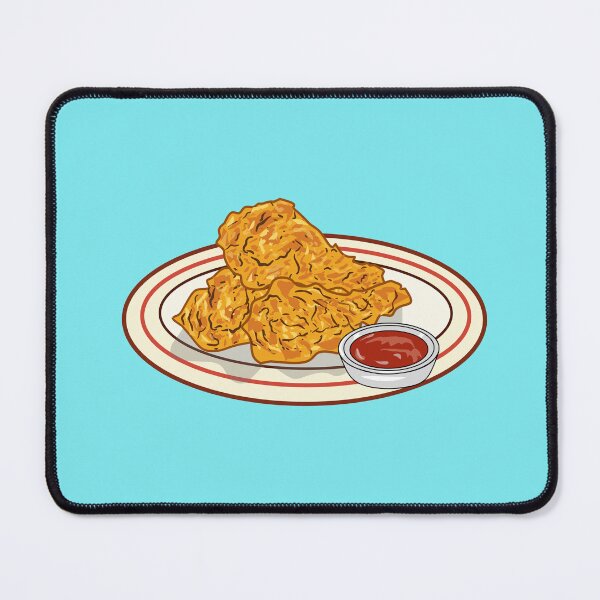 Item preview, Fried chicken cartoon illustration designed and sold by Misscartoon.