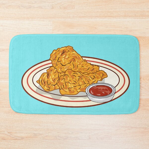 Item preview, Fried chicken cartoon illustration designed and sold by Misscartoon.