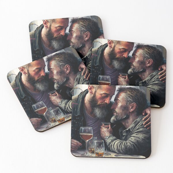 Item preview, Home - a middle-aged gay couple at dinner designed and sold by Simone Davino.
