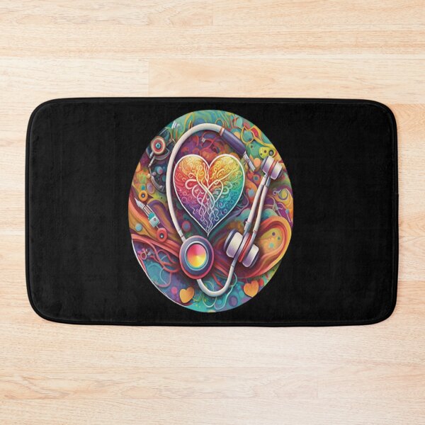 Item preview, Girls Women Nurses Valentine Hearts Stethoscope designed and sold by laurateamart.