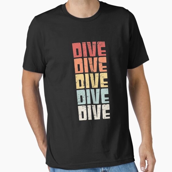 Item preview, Retro 70s Scuba DIVE Text designed and sold by Jam Jar.