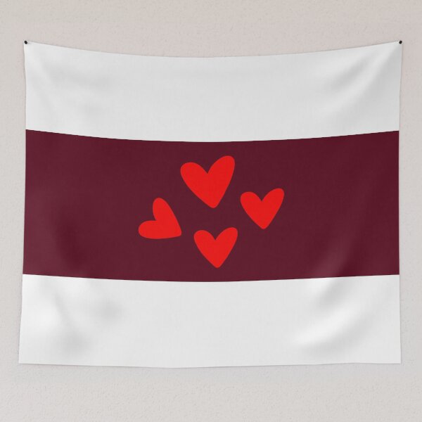 Item preview, Love Hearts on a burgundy background designed and sold by Rachel July.