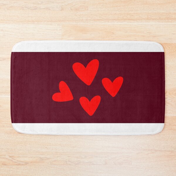 Item preview, Love Hearts on a burgundy background designed and sold by Rachel July.