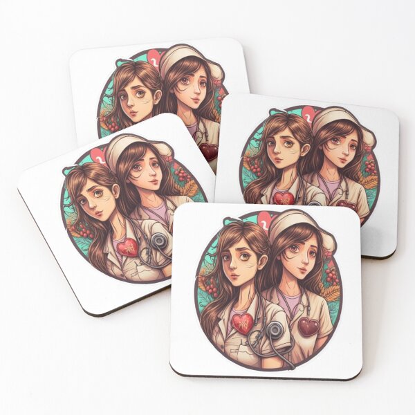 Item preview, Girls Women Nurses Valentine Hearts Stethoscope designed and sold by laurateamart.