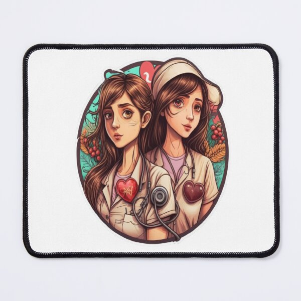 Item preview, Girls Women Nurses Valentine Hearts Stethoscope designed and sold by laurateamart.