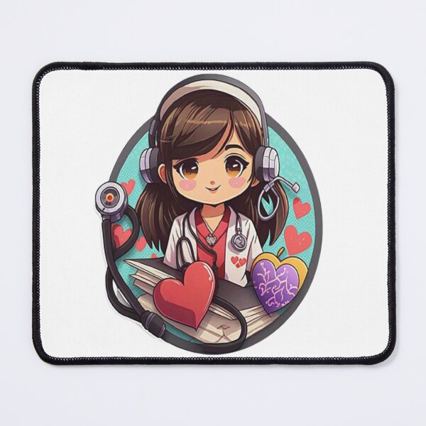 Item preview, Girls Women Nurses Valentine Hearts Stethoscope designed and sold by laurateamart.