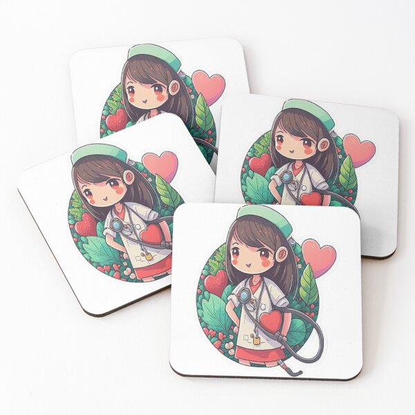 Item preview, Girls Women Nurses Valentine Hearts Stethoscope designed and sold by laurateamart.