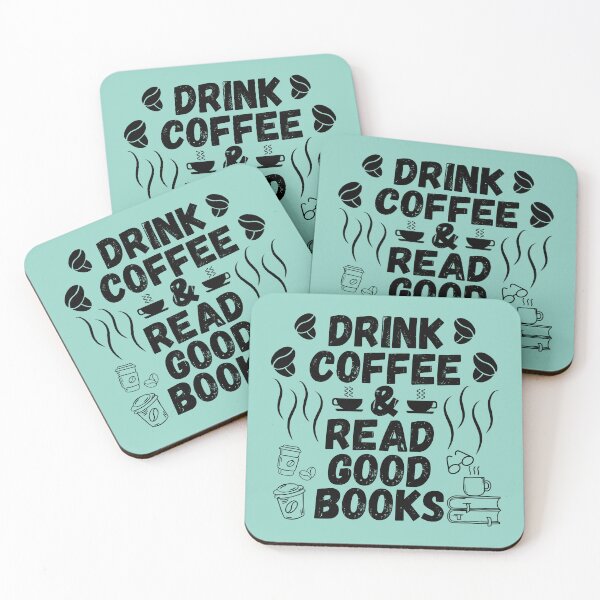 Item preview, DRINK COFFEE AND READ GOOD BOOKS designed and sold by hijasminflower.