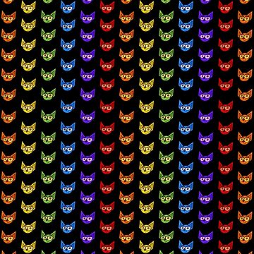 Artwork thumbnail, Dean Bats Rainbow Pattern by Owen1976