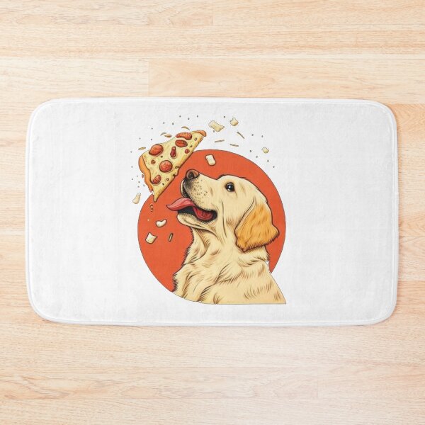 Item preview, Dog Head Graphic Eating Pizza designed and sold by spreadtee2.