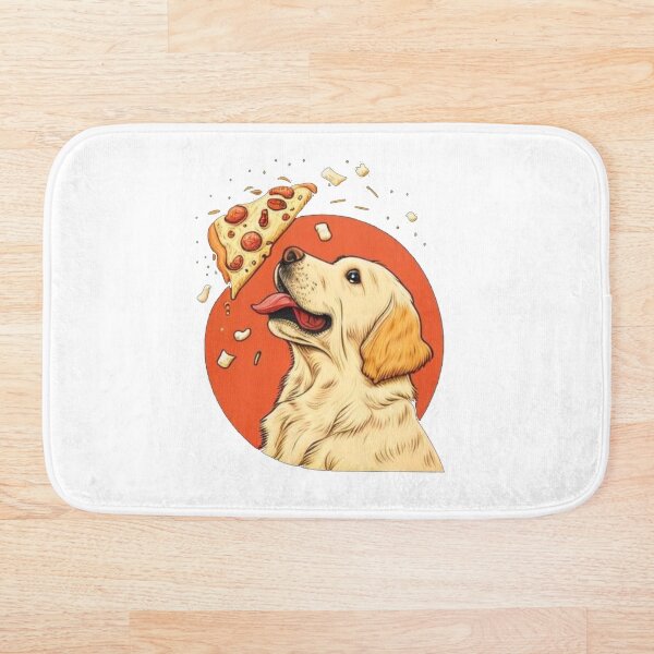 Item preview, Dog Head Graphic Eating Pizza designed and sold by spreadtee2.