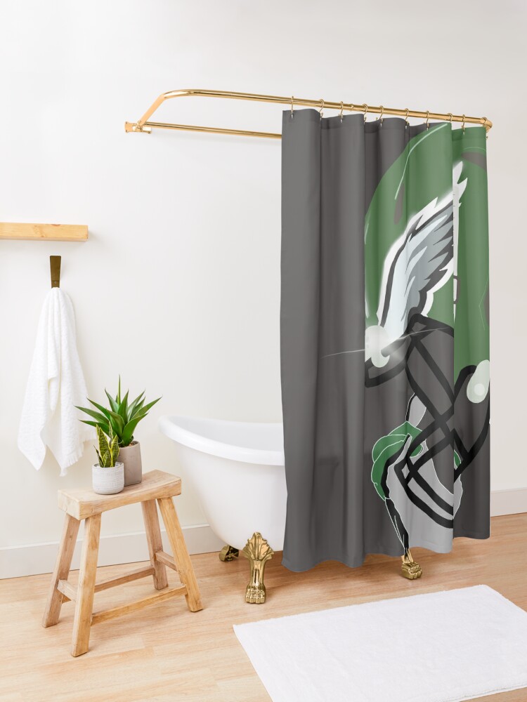 Philadelphia Eagles helmet' Shower Curtain for Sale by