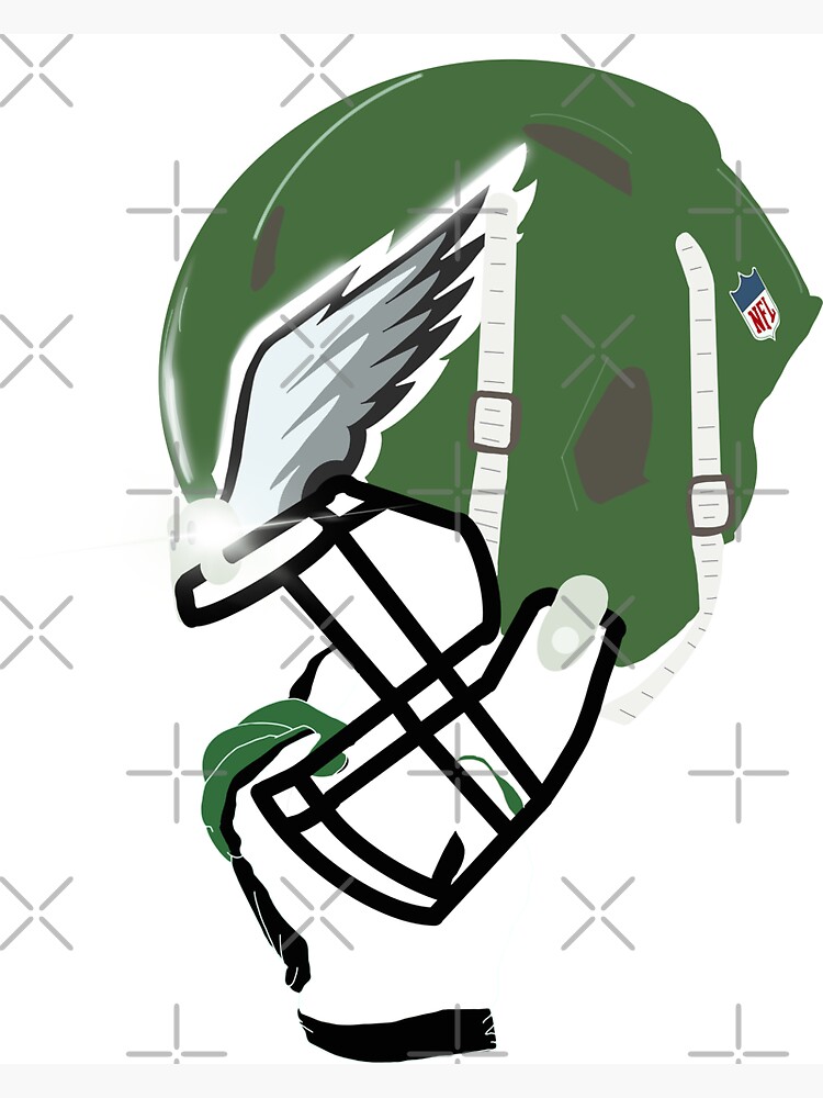 Philadelphia Eagles helmet fan art Kids T-Shirt for Sale by Denwill