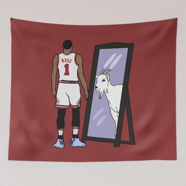 Item preview, Derrick Rose Mirror GOAT designed and sold by RatTrapTees.