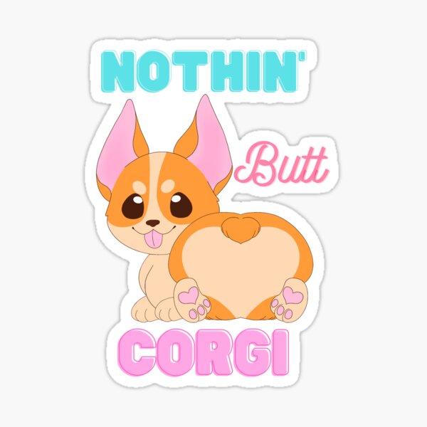Fesses Corgi Stickers for Sale