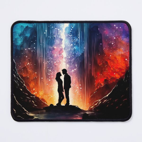 Item preview, We Will Face the World Together, Vivid Fantasy Cavern with Incredible Background designed and sold by CasualCommander.