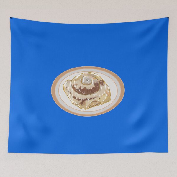 Item preview, Cinnamon roll cartoon illustration designed and sold by Misscartoon.