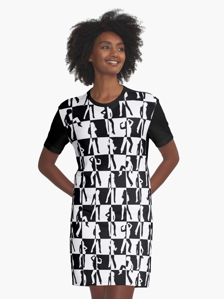 80s checkered dress