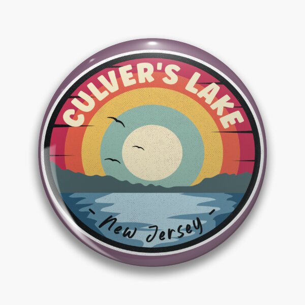 Item preview, culvers  lake new jersey colorful scene designed and sold by DockeryVera.