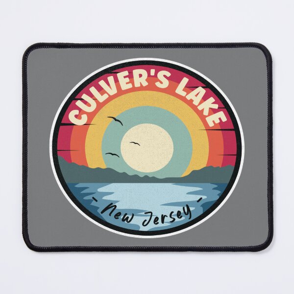 Item preview, culvers lake new jersey colorful scene designed and sold by DockeryVera.