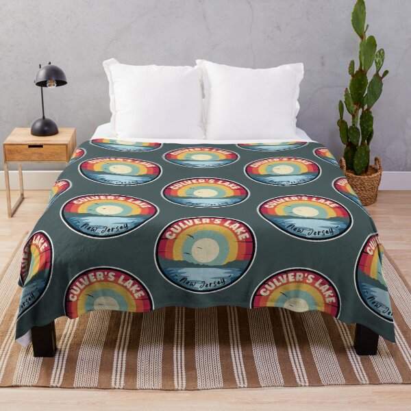 Item preview, culvers lake new jersey colorful scene designed and sold by DockeryVera.